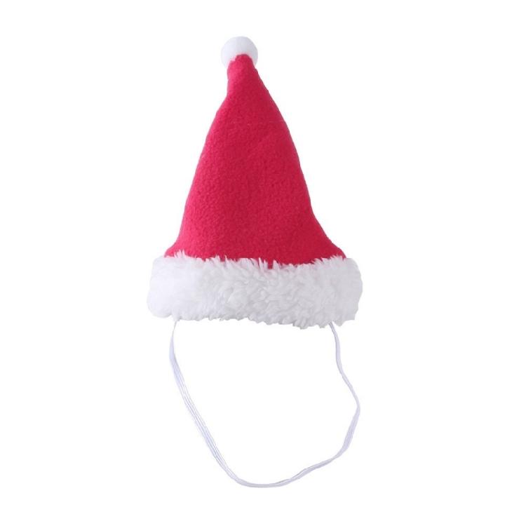 Small Dog Santa Hat with Scarf Christmas Cats Costume Halloweens Pet Costume for Party Make Up
