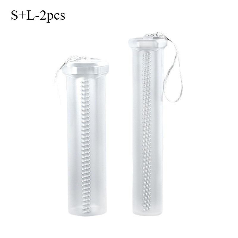2pcs Transparent ABS Telescopic Pen Holder, Art Painting Brush Pencil Holder, Suitable for Outdoor Sketching Brush Storage