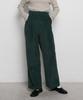 THE-ABON Women'S Day Classic Two-Pintuck Wide Corduroy Pants Orange