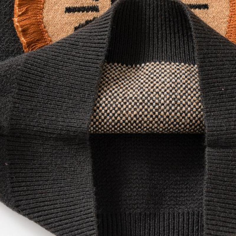 Boys' Autumn and Winte Pullover Sweater Baby Cartoon Lion Knitted Sweater Children's Thread Clothes Children's Clothing