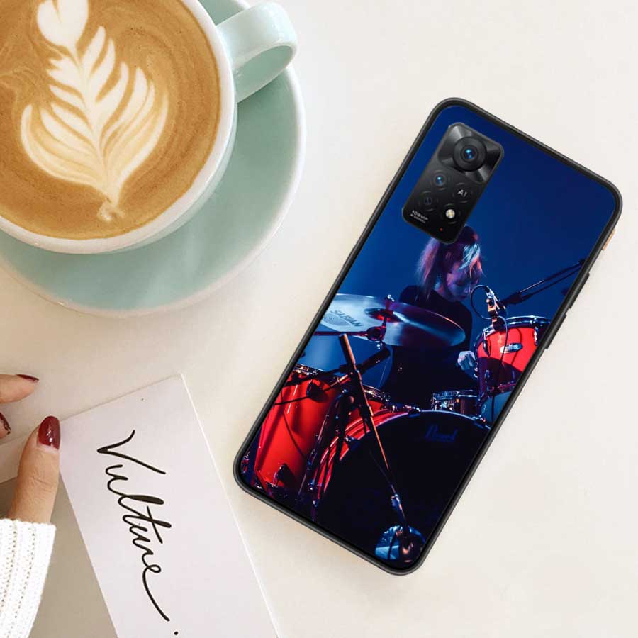 Drum Drummer Music Dj Phone Case For Redmi 13C 14C Note 13 14 Pro 5G Plus 12 12C 10 10A 10C 9 9A 9C 9T 8 8A K70 Pro Xiaomi Cover