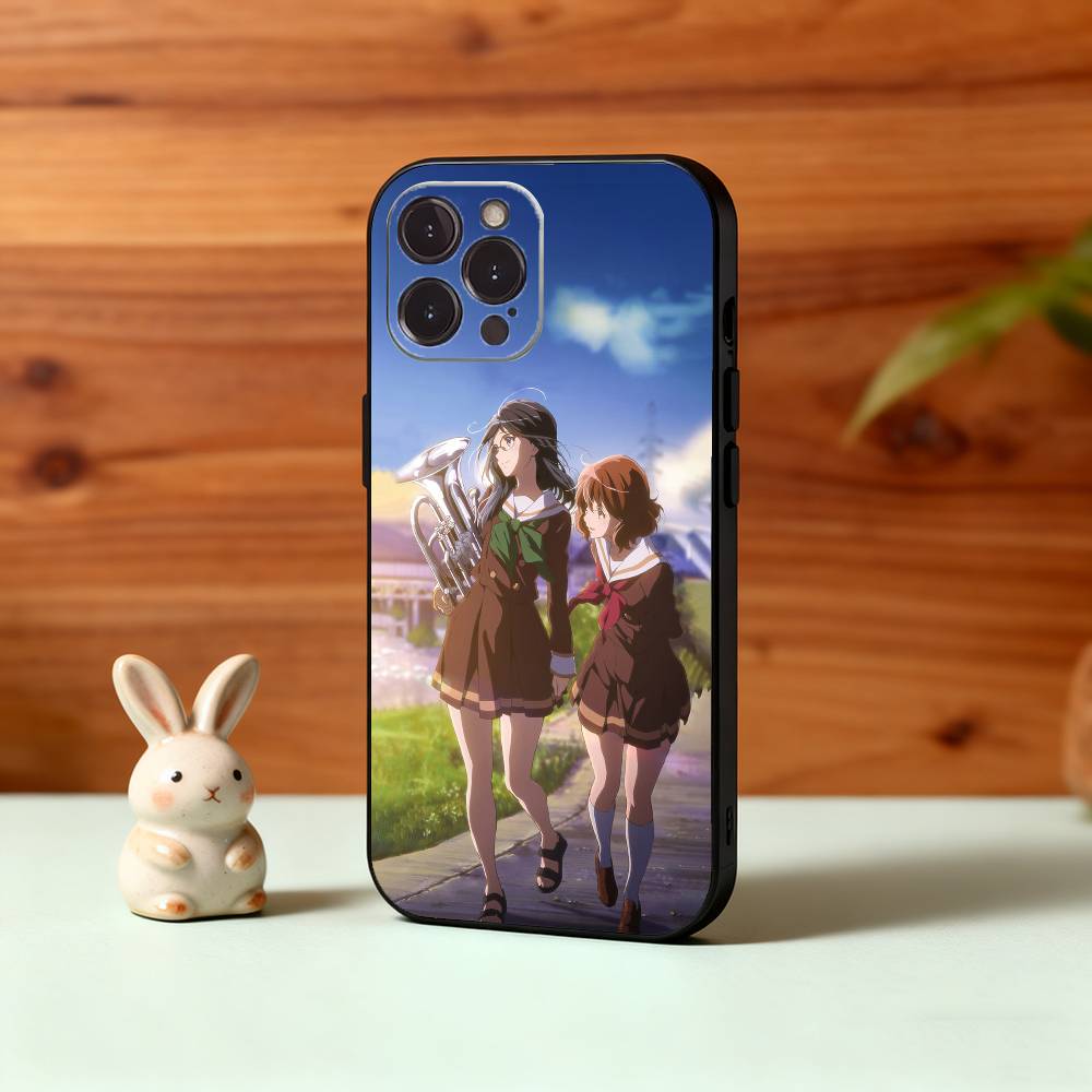 Anime S-Sound! E-Euphonium Phone Case For iPhone17,16,15,14,13,12,Plus,Pro Max, 5G Others Soft Black Cover