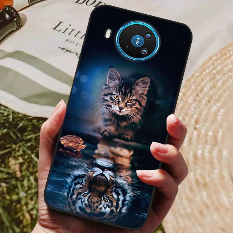 For Nokia 8.3 5G Case Soft TPU Silicone Cover for Nokia 8.3 Nokia8.3 5G Phone Case 6.81 Inch Cute Cat Protective Case Bumper