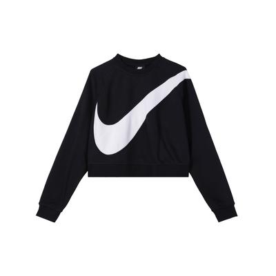 Sportswear Swoosh Fleece Crew Sweatshirt Women Tops Black BV3934-011