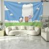 Bubu Y Dudu Cartoon Wall Tapestry Aesthetic Wall Hanging Printed Fabric Blanket Decorative Tapestries for Bedroom Living Room Home Decor