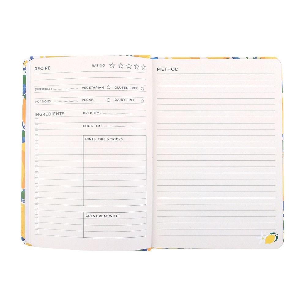 Something Different Italian Lemon A5 Recipe Journal