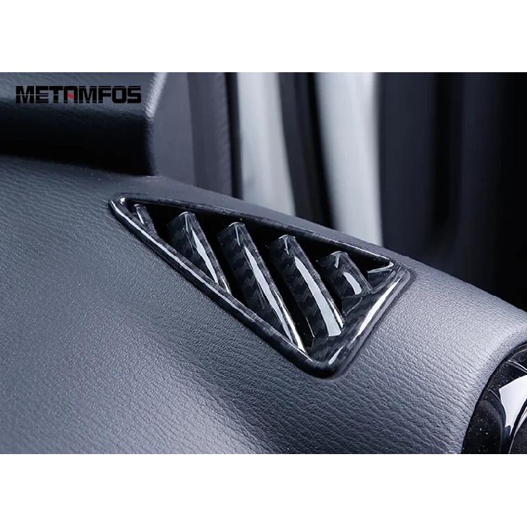 For Mazda CX-3 CX3 2014-   2024 Carbon Fiber Front Upper Air Condition AC Vent Outlet Cover Trim Sticker Car Styling