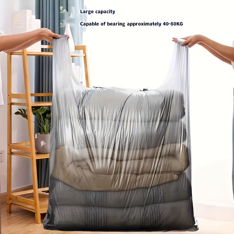 20pcs Heavy-Duty Waterproof Moving Bags with Handles - Dustproof, Durable Plastic, Suitable for Clothes, Bedding, Luggage