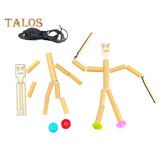 

Бамбуковый человек, игрушка, набор кукол «сделай сам», детская интерактивная игра, набор материалов для рукоделия из бамбука для мальчиков и девочек