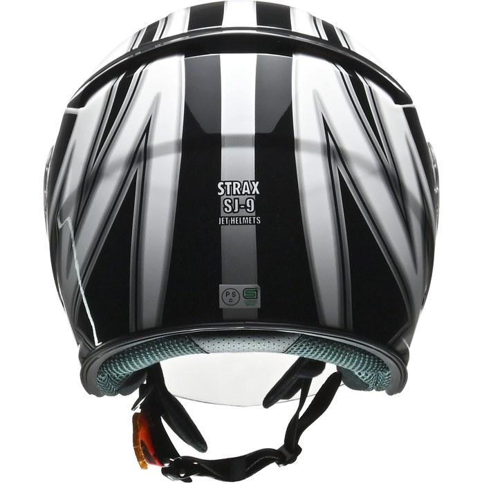 LEAD STRAX Jet Helmet White LL SJ-9 - LL Size (24-24.4 inches)