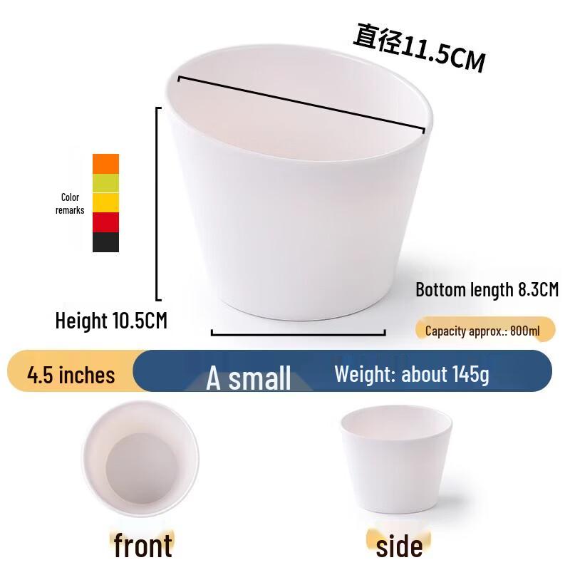 

Melamine Irregular Salad & Serving Bowls 4.5 inch (10-pack)