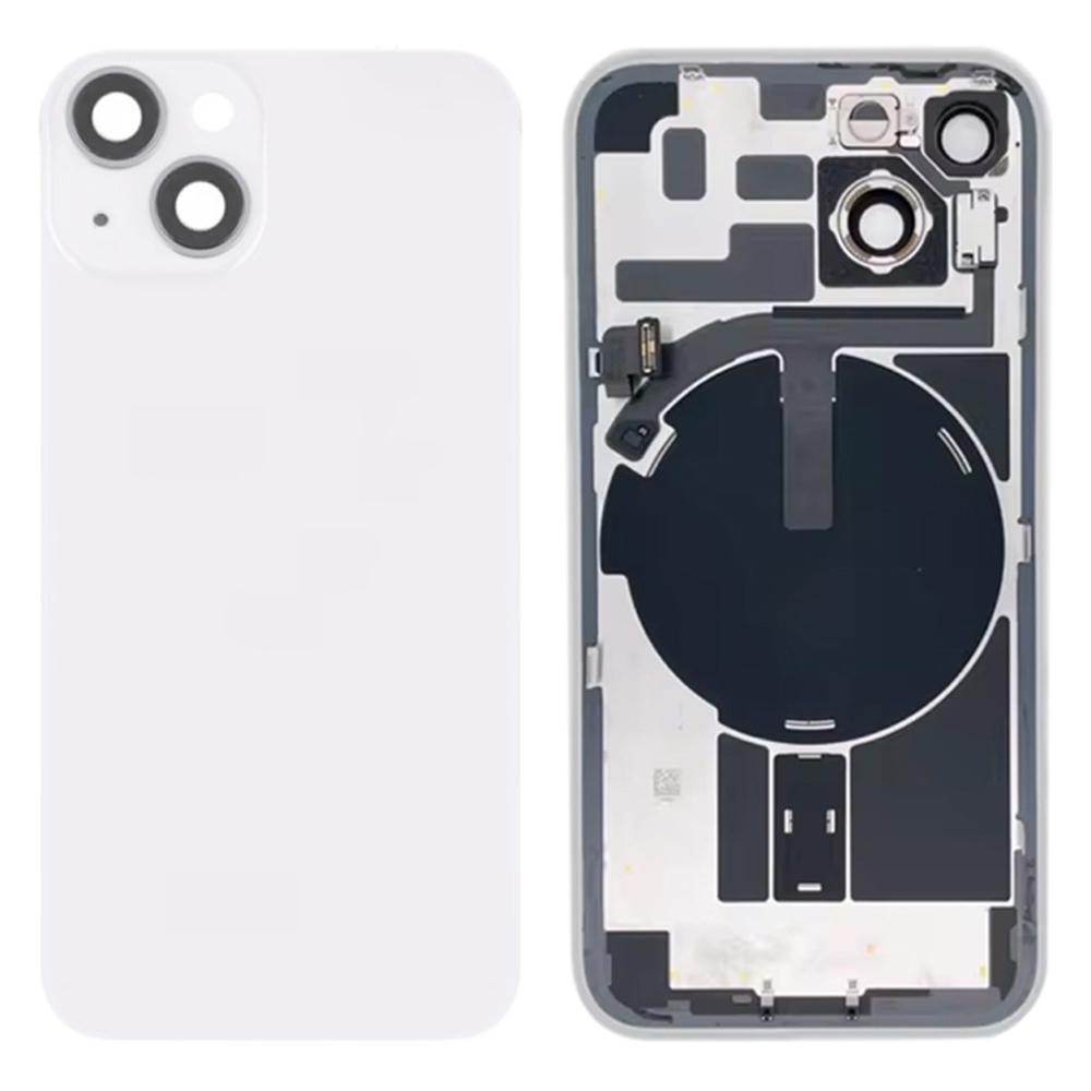 For iPhone 14 Battery Housing Cover+Camera Lens Cover+Bracket+Wireless Charging Port Cable