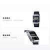 Casio VINTAGE Series-A100 Life Waterproof Quartz Movement Genuine Leather Strap Japanese and Korean Watch Unisex Gray Dial A100WEL-1A
