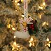 Ornements Peluches Arbre de Noël faits à la main et Décorations Clochettes Nouvel An pour Suspendre dans la Voiture