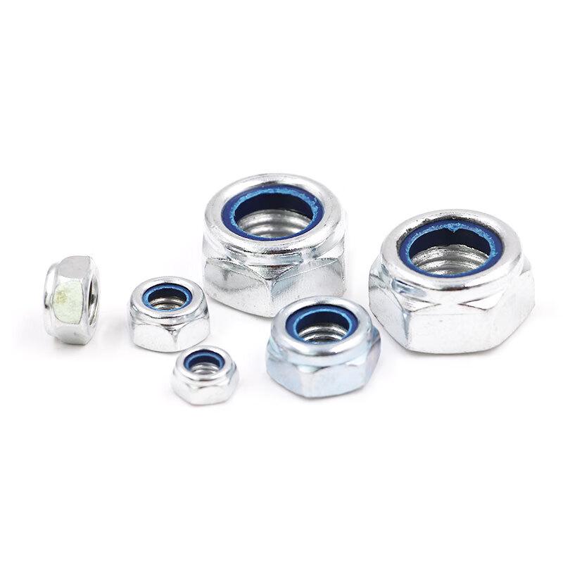 Pulinle Galvanized Hex Nylon Self-Locking Nuts