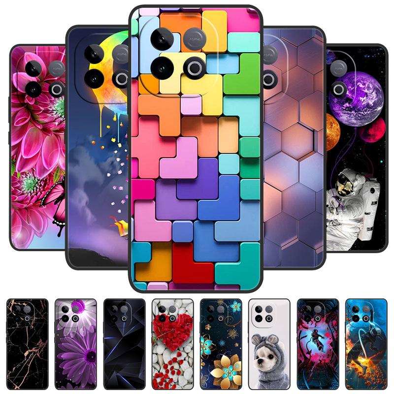 Etui silikonowe na tył telefonu VIVO iQOO Z10 Turbo Pro, etui z miękkiego zderzaka VIVO Y300 GT 5G