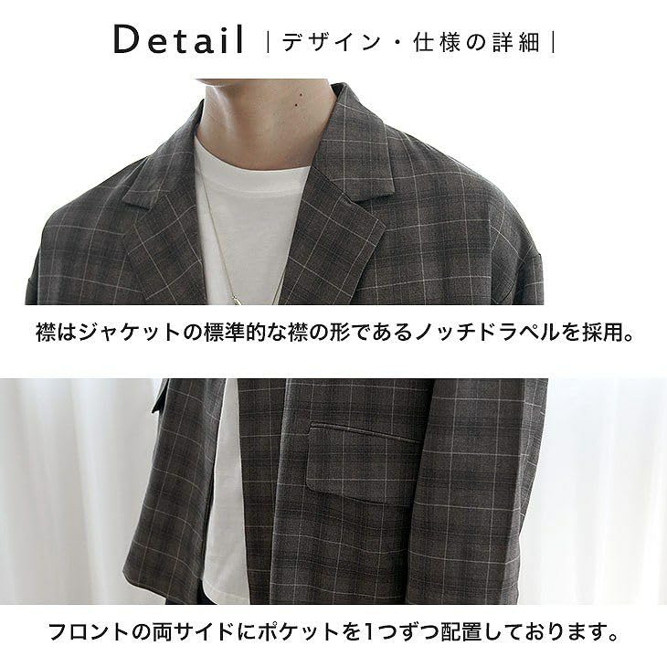 Stretch Loose Tailored JKT Tailored Jacket Thin Oversize Big Silhouette Light Outerwear Minority M Navy [Sam Diff] Men's (1)