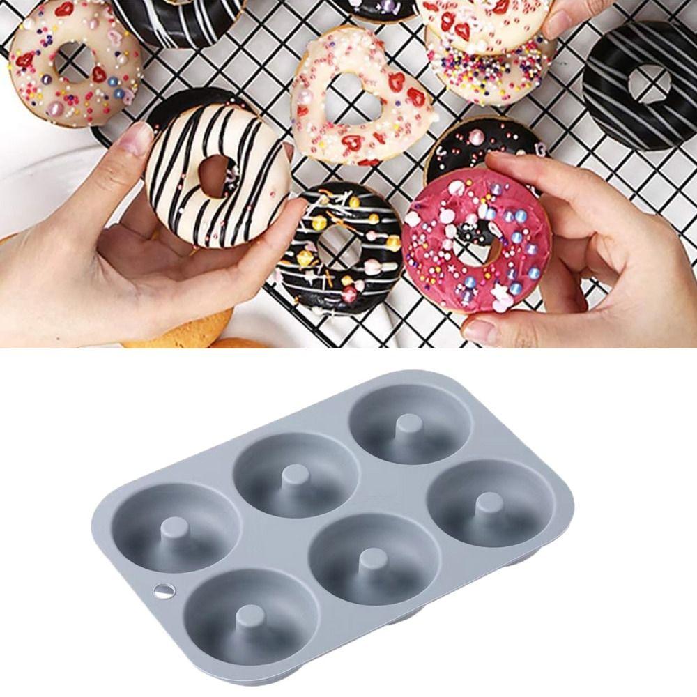 3PCS Soft Doughnut Mold Silicone Bread Mold Household Dessert Mold  Bakery