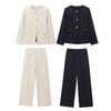 Kaslead New Arrival Women's Fashion Style Flip Suit Outwear Casual Pants 9288507 9287507