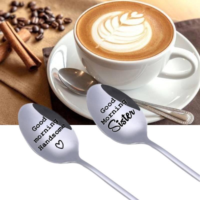 Sister Morning Good Spoons Christmas Gifts Lovers Coffee Scoop Kitchen Xmas