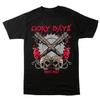 Maglietta Grafica Gore Teschio Metà Necro Underground Hip Hop Arte Nera 100% Cotone Unisex