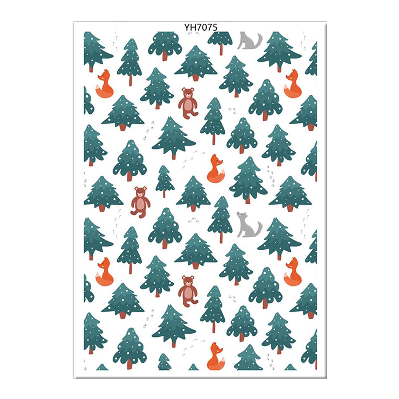 

Рождественская переводная бумага Бумага для переноса на воду Бумага для переноса на глину Листы для переноса на глину для изготовления сережек из глины