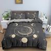 Divination Theme Duvet Cover Set Polyester Bedding Set Moon Sun Constellation Pattern King Queen Twin Size For Boys Girls Teens