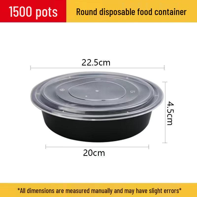 

Disposable Round Plastic Takeaway Bowl with Lid