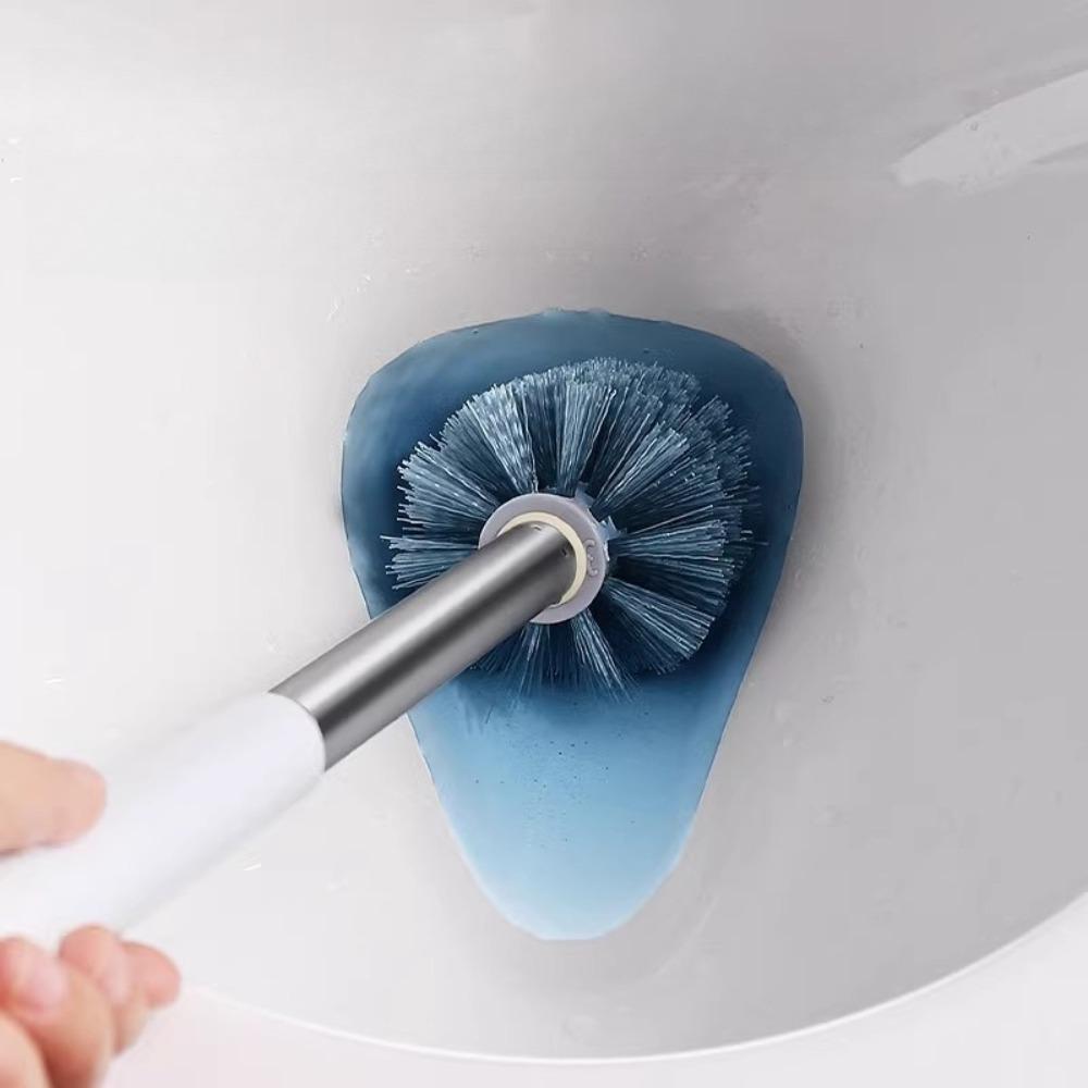 1PC Wall Mount Toilet Brush Set with Holder Long Handle Flexible Cleaning Brush for Home Cleaning Tools Bathroom Accessories
