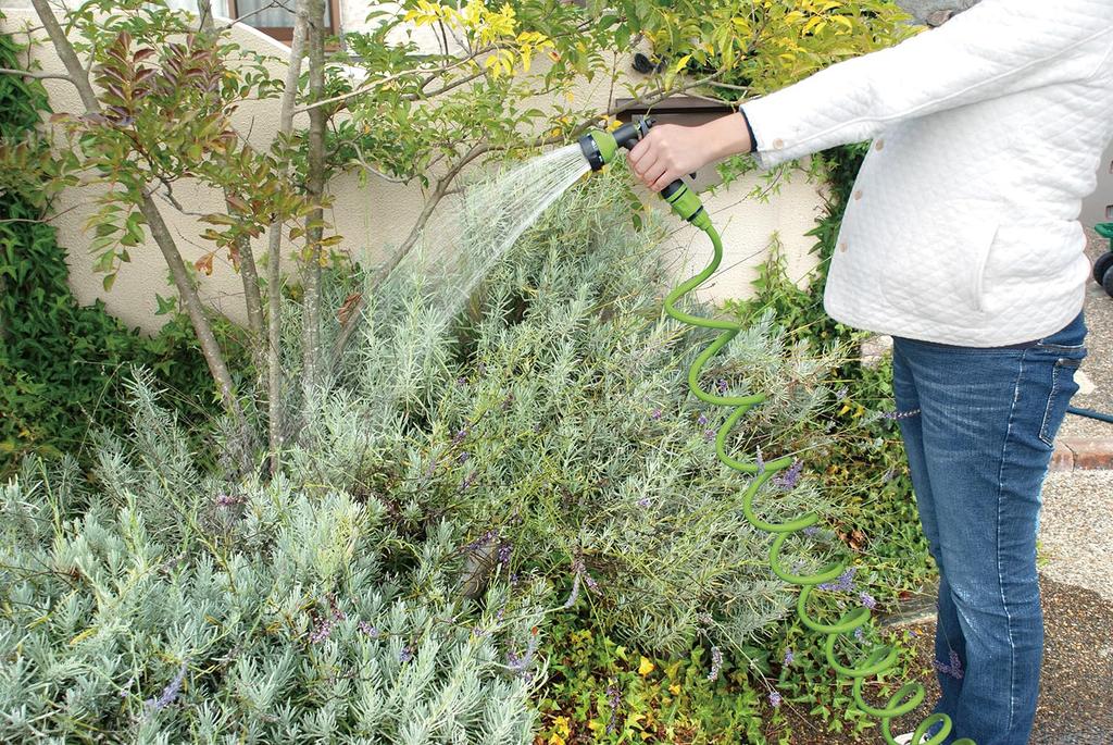 NEXT Coil 8 Sprinkler Safety-3 Hose, 15m, Olive, Patterns, SCHNT-15OL