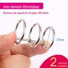 Six-Hole Metal Binder Rings - Multi-Hole Loose Leaf Binding Clip