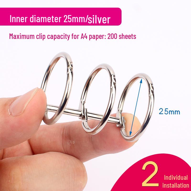 Six-Hole Metal Binder Rings - Multi-Hole Loose Leaf Binding Clip