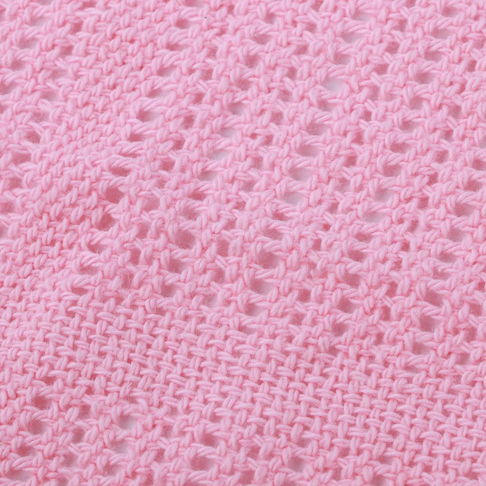 Baby Blanket Unisex Baby Multipurpose Breathable Swaddle Swaddling Blanket for Infant(Pink 70*90)