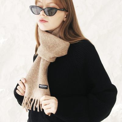 Moderment Wool Tassel Short Muffler [3 Colors]