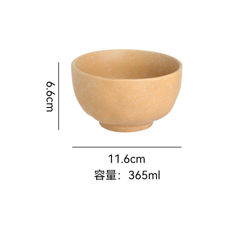 Retro Japanese Ceramic Bowls, Plates, Tableware Sets, Combination, High-Value Restaurant, Household Steak, Plates, Soup Bowls
