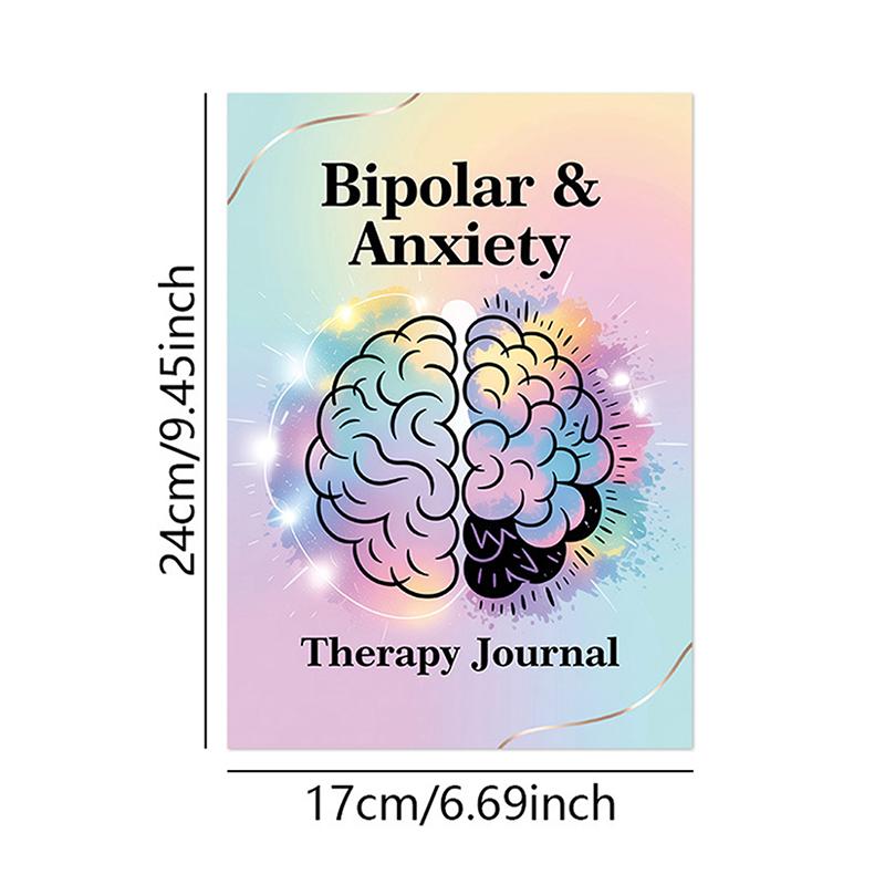 Bipolaire & Anxiété, Trouble Bipolaire, Thérapie Psychologique TDB, Carnet Planificateur Journal