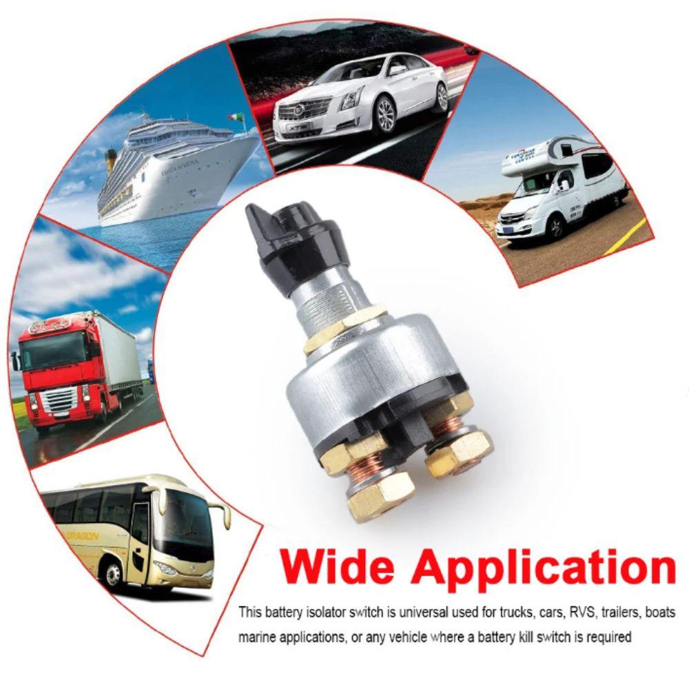 Rotary Type Battery Kill Switch Disconnect Function Cut Off Switch Rotary Switch  Auto Truck Use