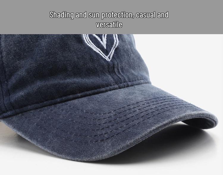 Retro Washed Duckbill Cap: Unisex Outdoor Sun Protection Baseball Hat
