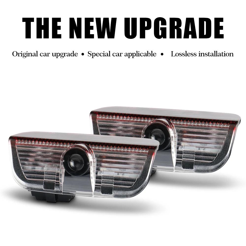 ERQY8 2pcs For Skoda Superb BS/ST 2008-2014 Superb CONBI B8/3V 2015-2024 Car Logo Door Light Laser Projector Welcome Lamps Decoration