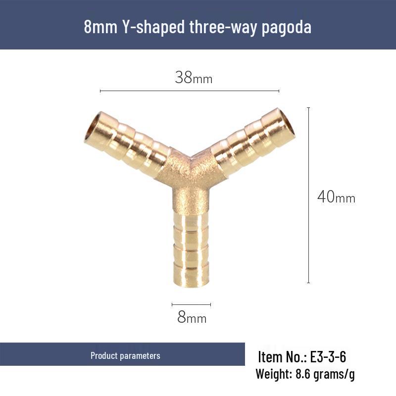 

Медный редукционный тройник Y-образного типа для труб мягкой воды, масла и воздуха (Размеры 4, 6, 8, 10, 12)