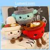 Fun Hotpot Plush Doll With Pp Cotton Filling For Kitchen Decor And Gift Set