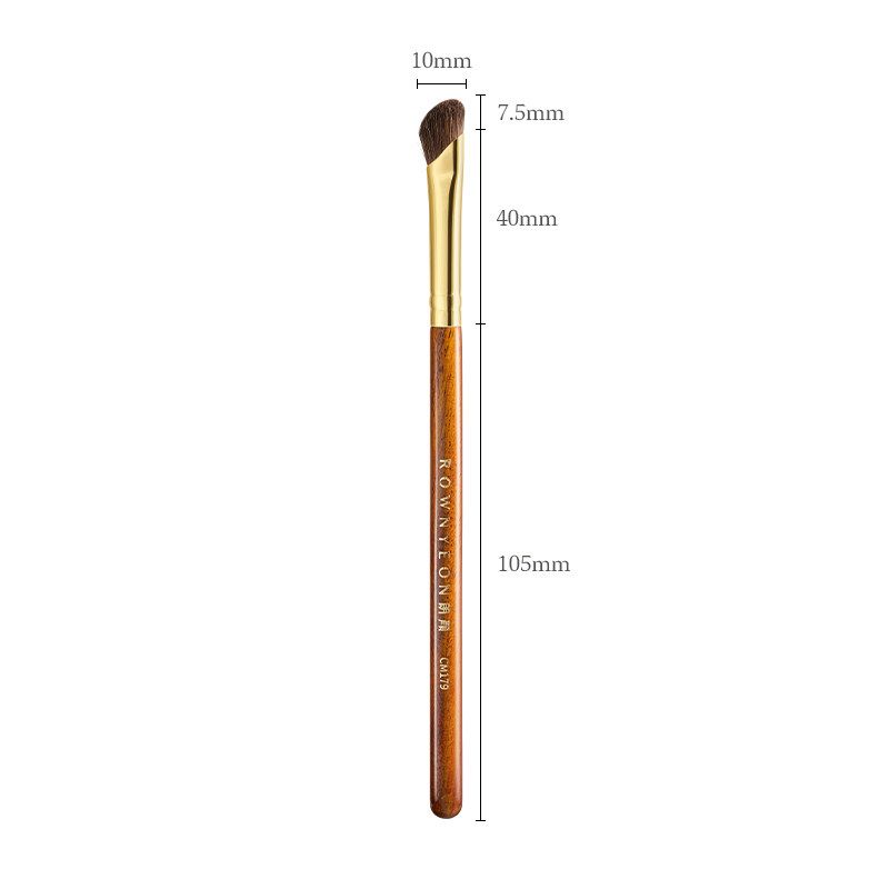 Rownyeon Cm179 Chimo Pony Hair Side Shadow Makeup Brush Little horse hair Cm179 Sickle Nose Shadow Brush