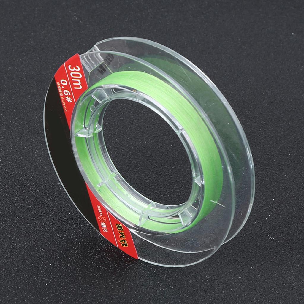 30m 0.6# Sinkende Wasser-Angelschnur Hohe Zugkraft Hauptschnur Vorfach Verklebeprozess(Hauptleitung grün