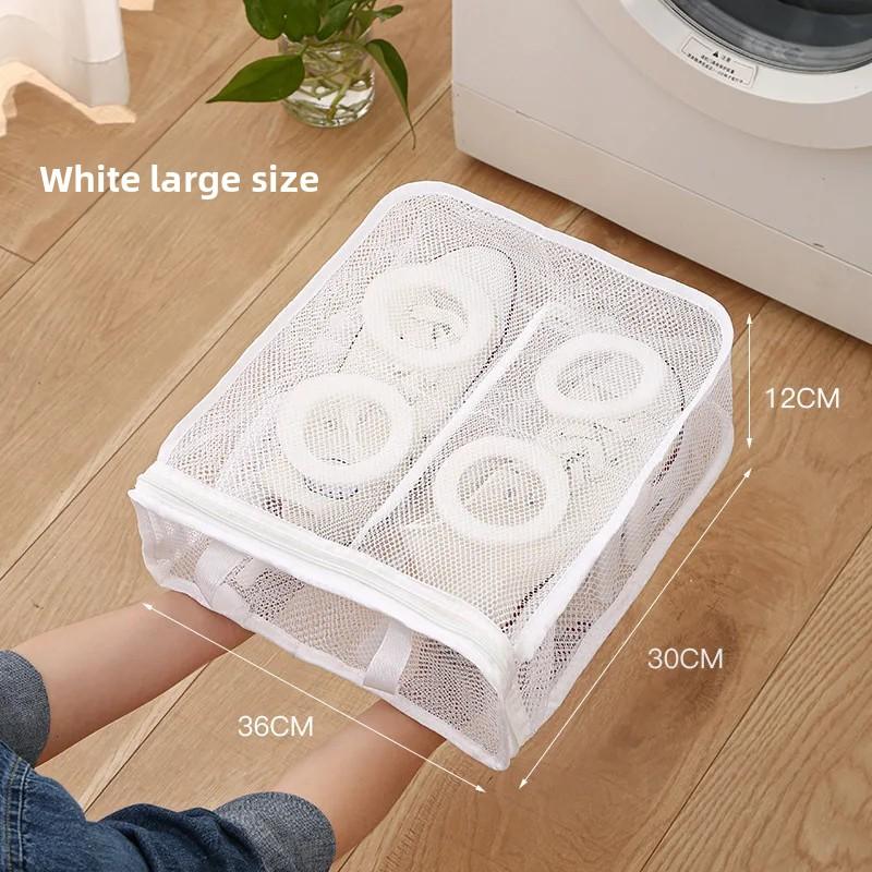 1pcs Washing Shoes Bag Cotton Laundry Net Fluffy fibers Easily remove dirt Washing Bags Anti-deformation Shoes Clothes Organizer
