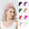 Plumas Diadema de Plumas Actuación en Escenario Boda Diadema Fascinator Retro Tocado Mujeres