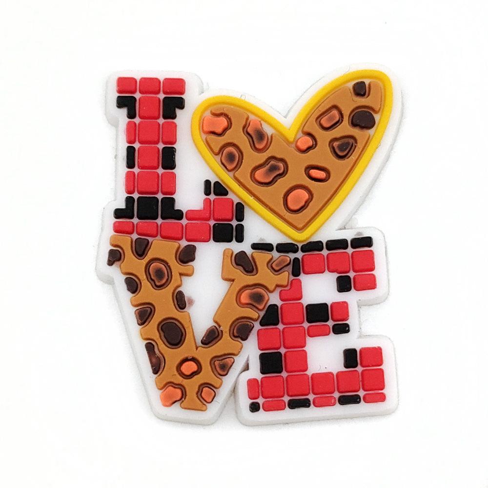 Přívěsky na dřeváky s leopardím vzorem: Osobnostní PVC Měkká Guma Zahradní Doplňky