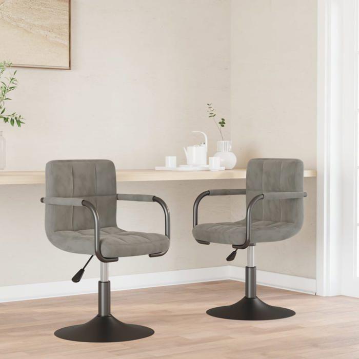VidaXL 2x Swivel Dining Chairs Dining Chairs Dining Chairs Kitchen Seats Office Furniture 334617