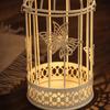 Iron Hollow Birdcage Candle Holder Birdcage Café Bar Desktop Candle Stand  Café Interior