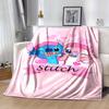 1pc Stitch Printing Blanket - Soft, All-Season Throw for Living Room, Beroom,Personalize Gift with Aorable Cartoon Esign