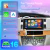 Autoradio multimédia Android 16 Qualcomm pour Toyota Previa 3 III XR50 Estima 2006-2019 avec Carplay, DSP, LHD